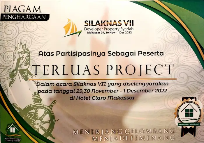 Penghargaan Proyek Terluas Isykariman Property Syariah Oleh Dps