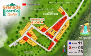 Site Plan Kavling Granada Waterfall Ciater