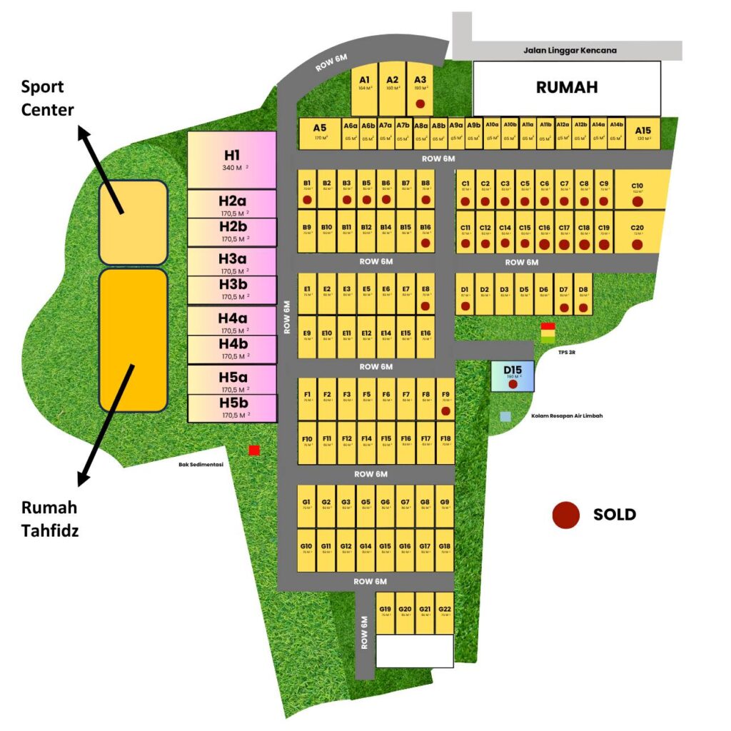 siteplan Savana Hills Dago