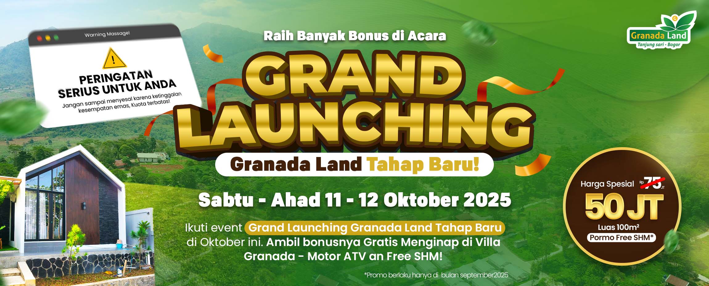 tanah kavling granada land bogor