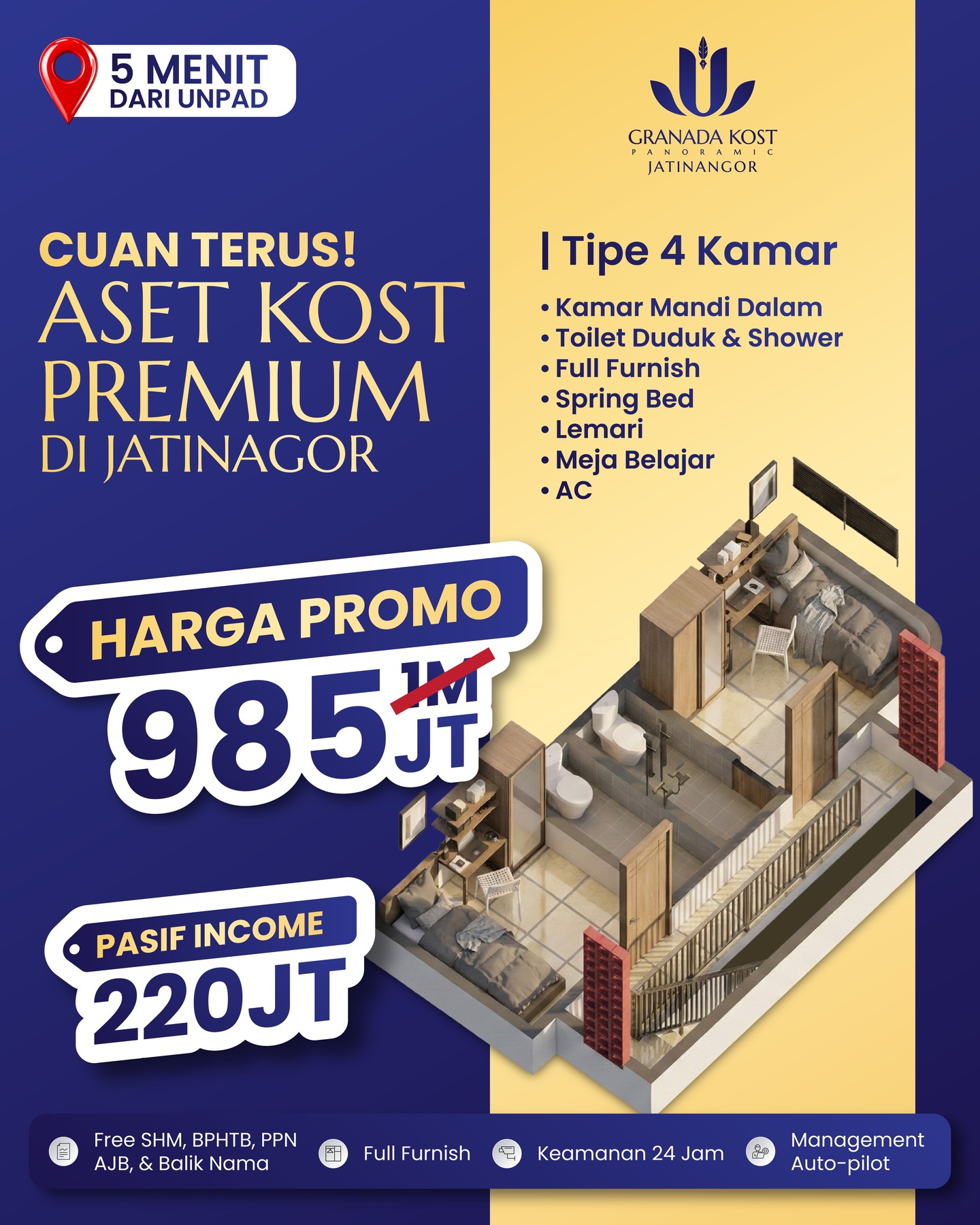 Granada Kost Panoramic Jatinangor